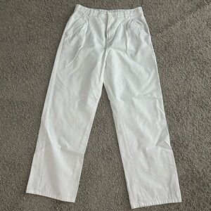 Aeropostale White Straight-Leg Pants
